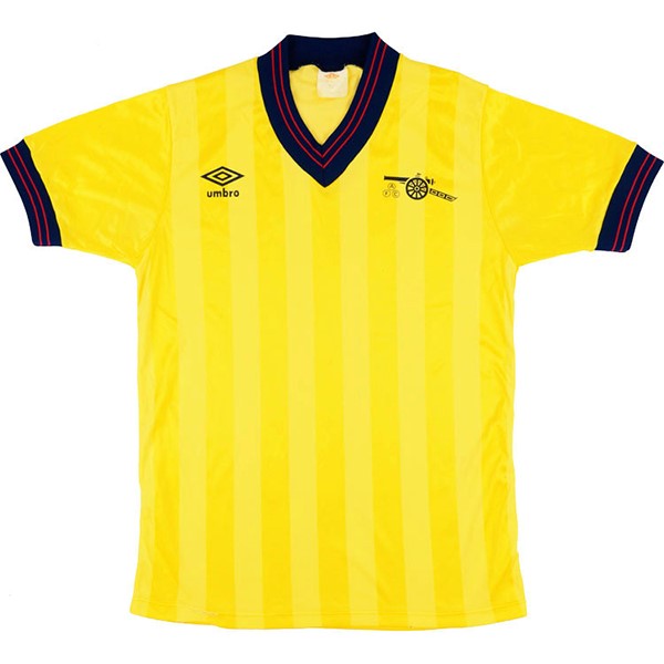 Tailandia Camiseta Arsenal Segunda equipo Retro 1983 1984 Amarillo